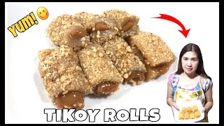 TIKOY ROLLS WITH CARAMEL FILLING ❤️ (Easy Pinoy Dessert Recipe) / VLOG #7