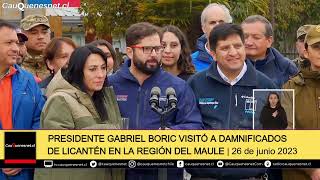 PRESIDENTE BORIC EN EL MAULE 26 06 23