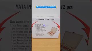 Mata Profil Kayu 12 Pcs Set 1/4" | 3 Serangkai Teknik