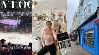 Small Town Girly Diaries: cafe study session, creating content & my first hockey game