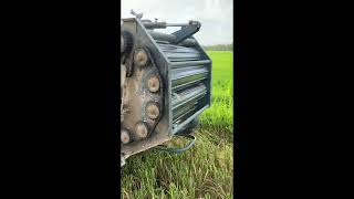 Rice Mower  Agricultural straw baler #shorts