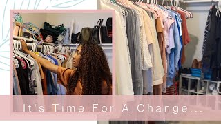 I haven't cleaned out my closet since I moved here!  Closet Makeover// Modern Millennial Girl