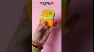 Easy Gift Box 🎁💗/2 Minute diy #art #artandcraft #craft #papercraft #paper #yt #shorts #diy #crafts