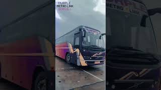 PURPLE METRO LINK VOLVO 😍#sleeper ##travel #volvobus #shortsviral #viralvideo #shorts #videoshort