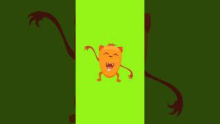 Cute Monster green screen video #animation #chromakey #sky #greenscreen #videoediting #adobesoftware