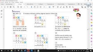 ESMATE CUARTO GRADO CLASE 2.9 UNIDAD 5