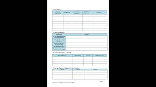 Personal Data Form of HR & Admin