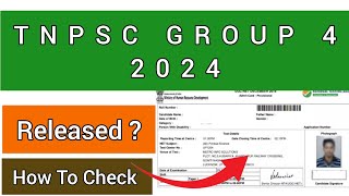 TNPSC 4 Group 2024 Result| How To Check TNPSC GROUP 4 Result 2024