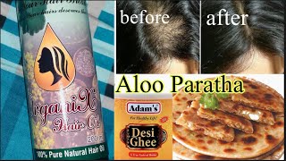 ORGANIX HAIR OIL REVIEW | ALOO KA PARATHA | MY NIGHT TIME ROUTINE