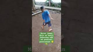 mainan jadul mainan engklek yg masih populer di Zaman sekarang #short #shorts