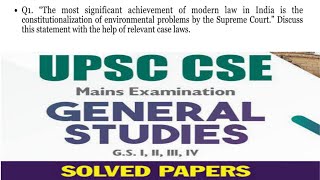 Constitutionalisation of Environmental Problems | GS 2 | CSE Mains 2022 | EduMandala