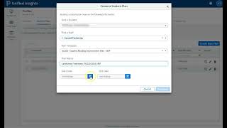 Adding a Student Plan in Unified Insights