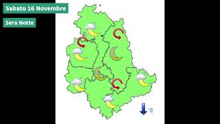 Il tempo previsto per domani Sabato16 Novembre 2024