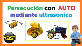 PERSIGUIENDO A IKO CON OKI MEDIANTE EL SENSOR ULTRASONICO 🚖⬅️🛺