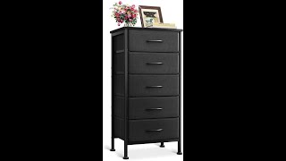 Dresser for Bedroom with 5 Storage Drawers