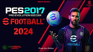 PES 2017 | NEW CONCEPT MENU RED STYLE 2024 | 2/23/24 | PC