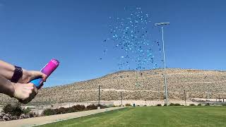 Gender Reveal Confetti Cannon: Blue