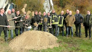 1. Spatenstich für Feuerwehrgerätehaus Hönnetal