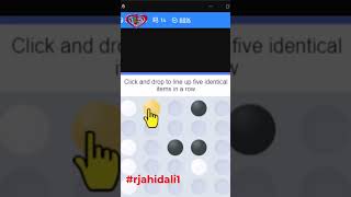 Click and drop to line up five identicaal items in a row #funcaptcha #shorts #viral #shortvideo #2ca