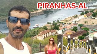 chegamos em Piranhas - AL. Passeio de Catamarã   Cânios do Xingó, Rota do Cansaço #canelandoporai