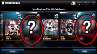 OMG TWO IN ONE PACK?! Playoff Pack Opening! (Madden Mobile 17)