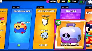 BRAWL STARS GÜNCELLEME ve BEDAVA MEGA KUTU AÇILIMI (ÜCRETSİZ)