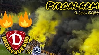 SG Dynamo Dresden Pyro vs. MSV Duisburg 18.5.24 #pyralarm #sgd #3liga