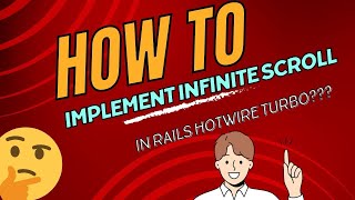 How to implement infinite scroll pagination for a table using Rails Hotwire Turbo