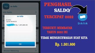 Aplikasi Penghasil saldo dana tercepat