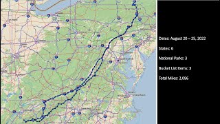 Motorcycle ride down Skyline Drive & Blue Ridge Parkway - August 20 - 25, 2022