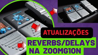 Novos efeitos de reverb e delay no ZOOM G1Xon//#zoomg1xon #zoomg1on #guitarra