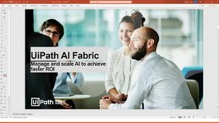 Introduction to UiPath AI Fabric - Community Meetup