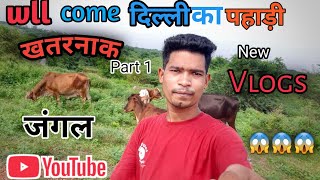 Wll COME To DELHI PAHADI  JUNGLE VLOGS,😱😱  #rangilafamilyvlogs  दिल्ली का ऐसा पहाड़ी कभी।