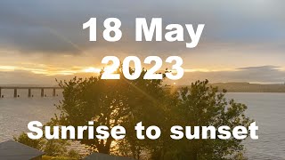 Sunrise to sunset on 18 May 2023 | 4K | Timelapse