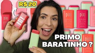 Testando Blush Stick baratinho - Dupe do Blush Pixi On The Glow ?