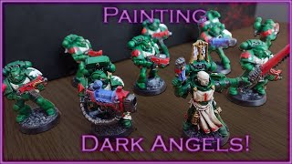 Painting Dark Angels Space Marines