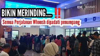 🔴 BIKIN MERINDING ‼️Semua Perjalanan Whoosh dipadati Penumpang Terpantau di Stasiun Halim