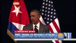 Obama after Brussels attacks: 'We must stand together' against terrorism