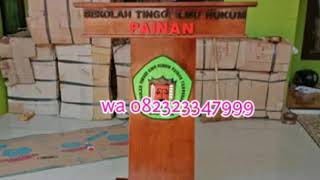 Mimbar kantor, podium kantor, podium mewah, mimbar minimalis