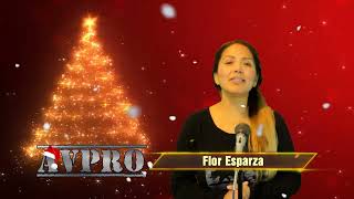 Flor Esparza presentando Video Navideño AVPRO 2022