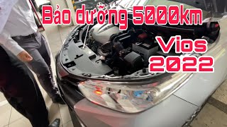 Bảo Dưỡng hoàn toàn miễn phí tại hãng Toyota TPM Bình Dương ở móc 5000km cho xe vios 2022