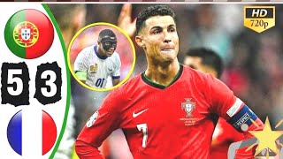 Portugal exits the Euro Portugal 3 : 5 France  all highlights #highlights #europeanfootball #penalty