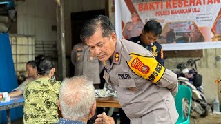 Polres Mahakam Ulu Gelar Bakti Kesehatan di Kampung Ujoh Bilang