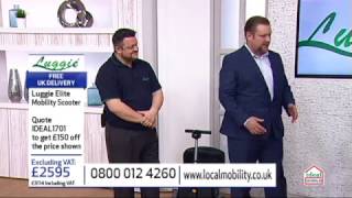 Luggie Folding Mobility Scooter on Ideal World TV 17th January 2017