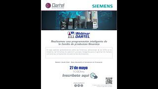 Webinar Dartel Electricidad - Programación inteligente de la familia de productos Sinamics SIEMENS