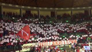 Trieste-Montegranaro gara 2 la coreografia per Sveva