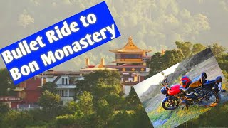 Bullet ride to bon monastery solan | bon monastery solan ka safar