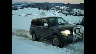 pajero 3200d on snow