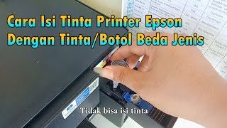 Cara Isi Tinta Printer Epson L3210 Beda Botol/Jenis Tinta