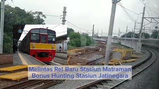 Trip Kereta KRL Commuter Jalur Baru DDT Manggarai - Jatinegara Bonus Kereta Barang